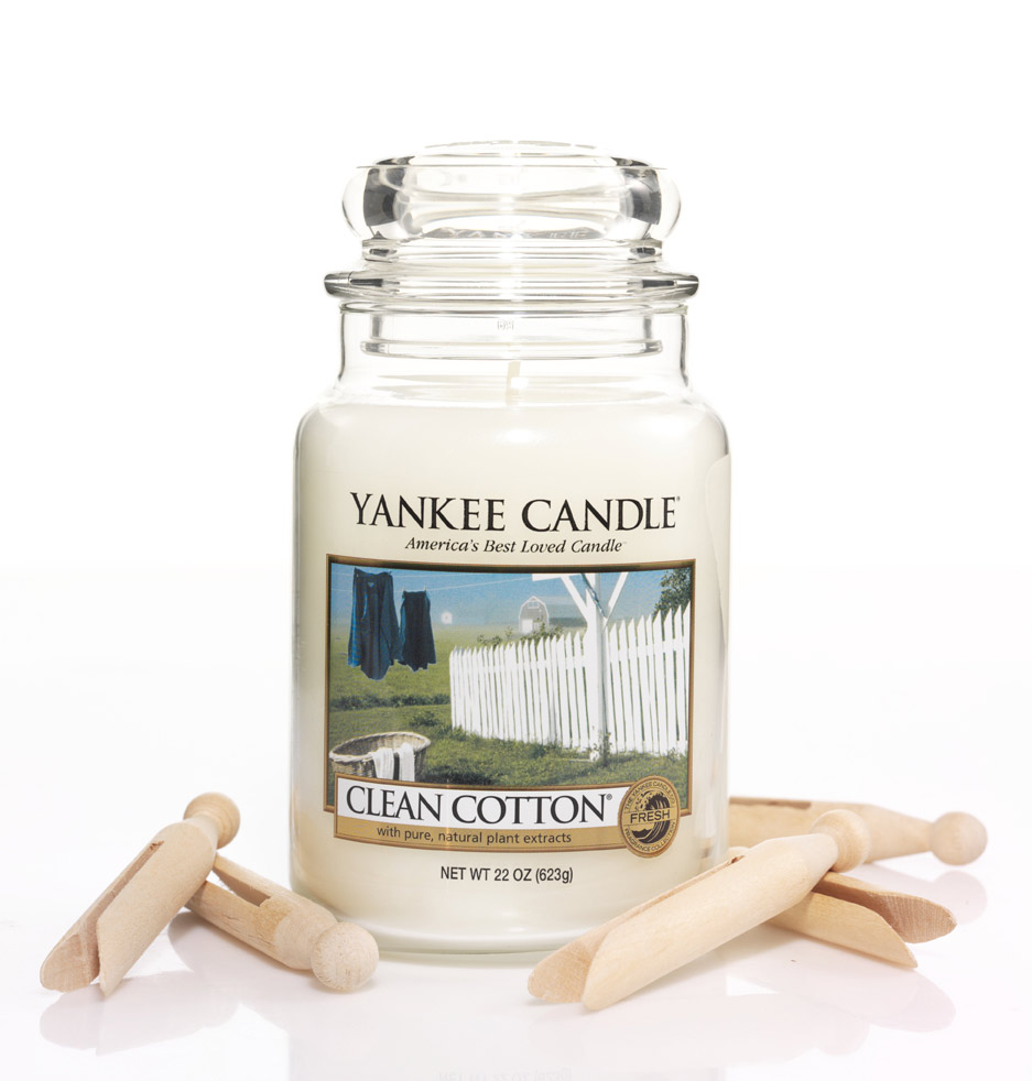 Yankee Candle Petite jarre Clean Cotton / Coton Frais 