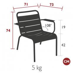LUXEMBOURG FAUTEUIL LOUNGE
